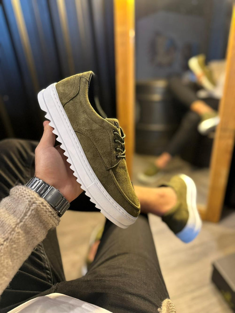 Men's Casual Shoes T12 Khaki (Suede) - STREETMODE™