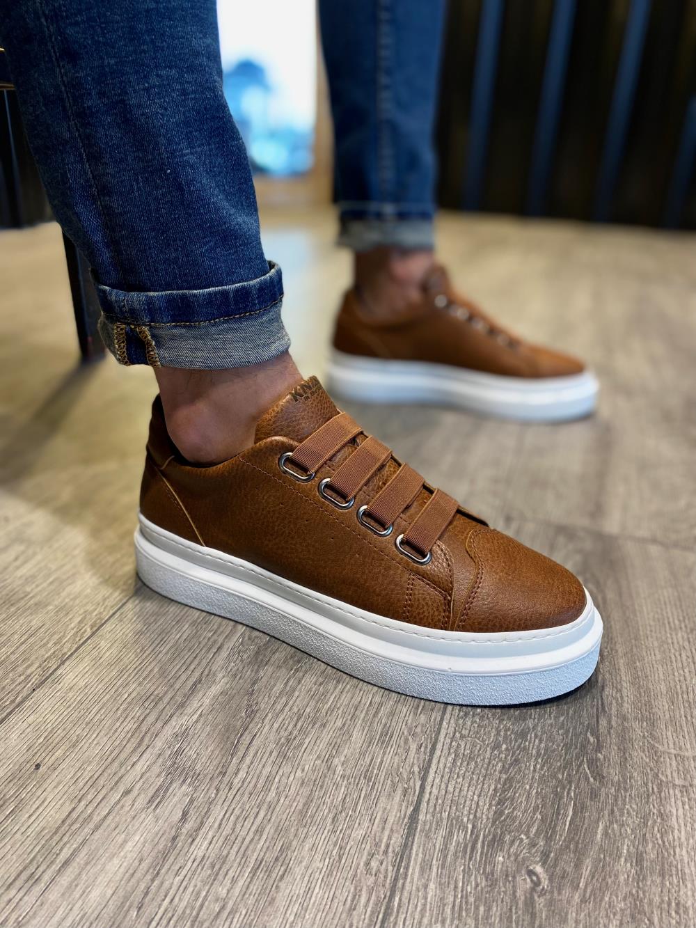 Men's Casual sneakers Shoes 521 Brown - STREETMODE™
