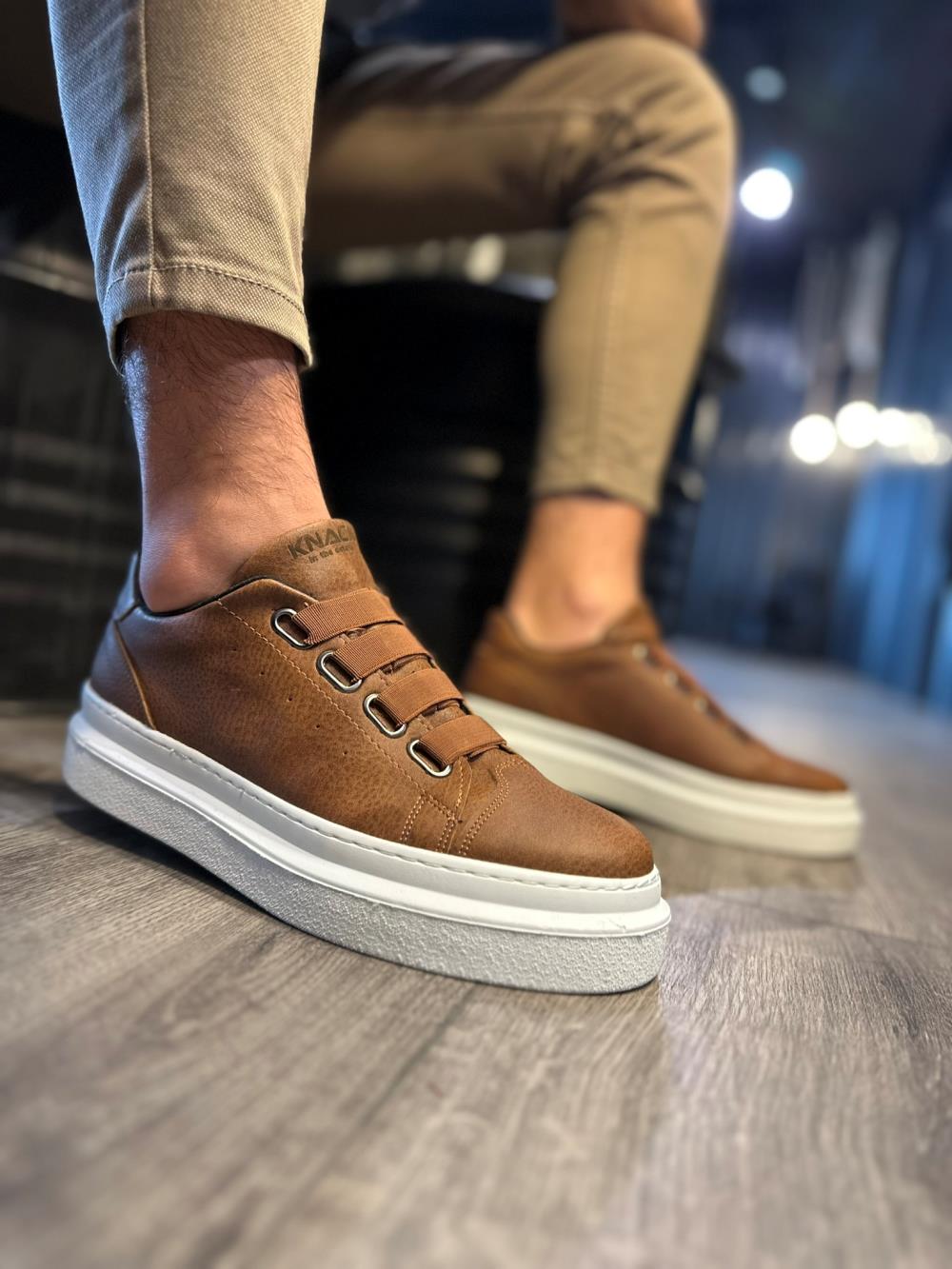 Men's Casual sneakers Shoes 521 Brown - STREETMODE™