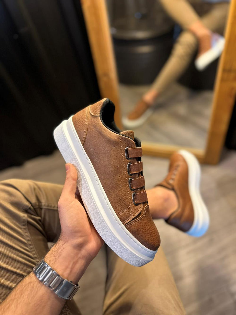 Men's Casual sneakers Shoes 521 Brown - STREETMODE™