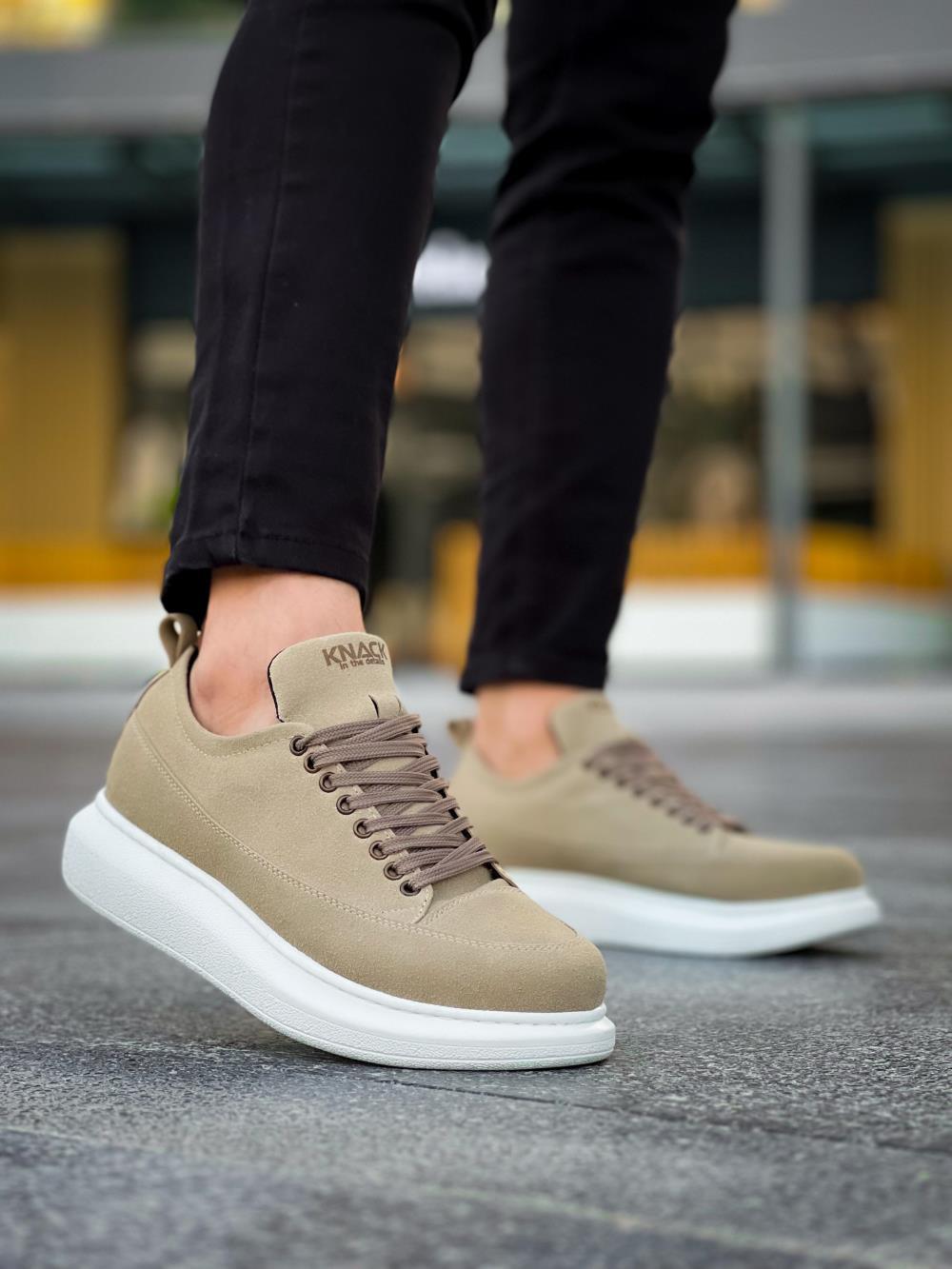 Men's Casual Sneakers Shoes 814 Mink Suede - STREETMODE™