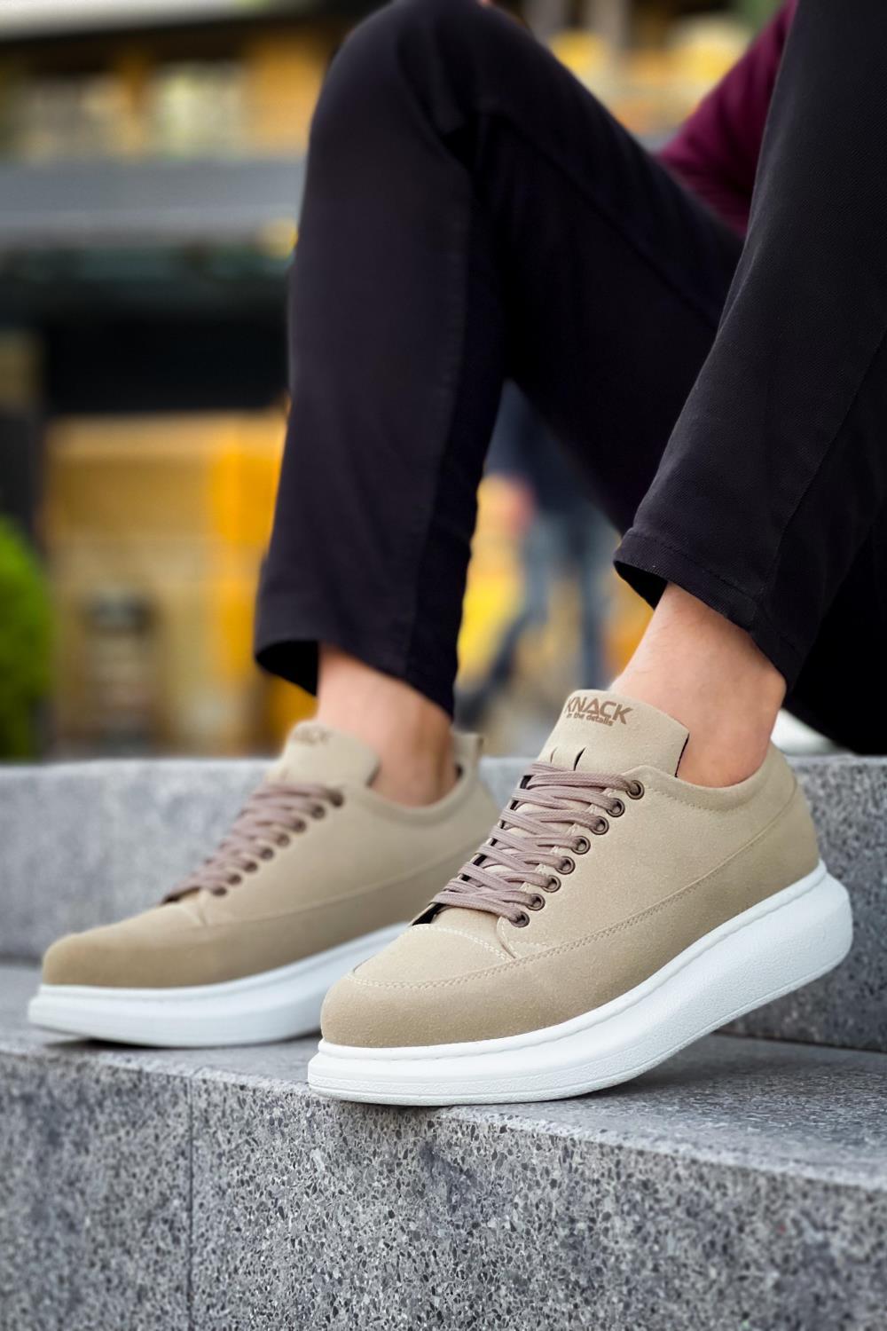 Men's Casual Sneakers Shoes 814 Mink Suede - STREETMODE™