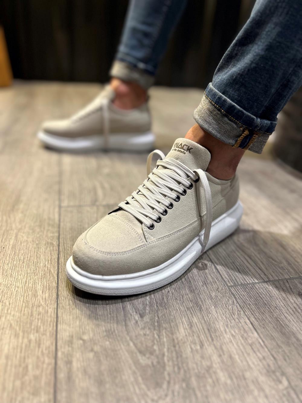 Men's Casual Sneakers Shoes 814 Stone - STREETMODE™