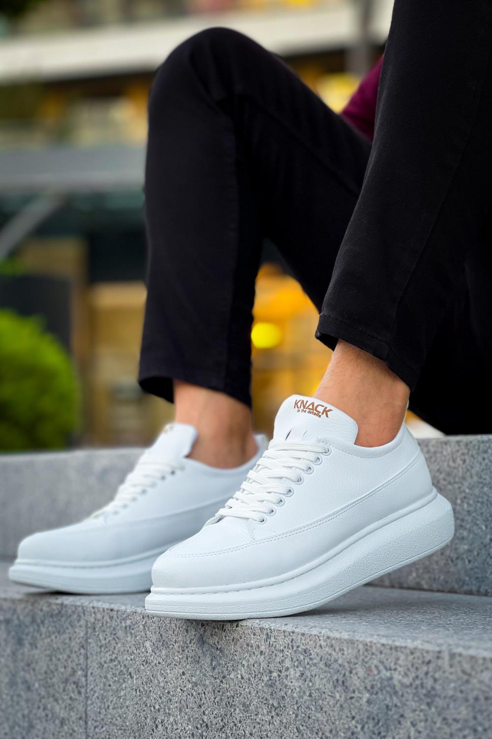 Men's Casual Sneakers Shoes 814 White - STREETMODE™