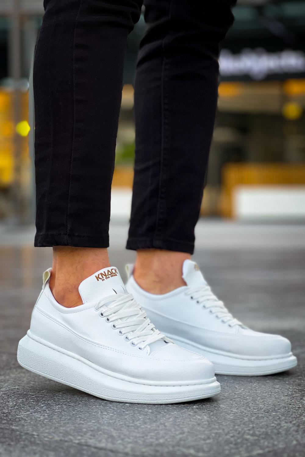 Men's Casual Sneakers Shoes 814 White - STREETMODE™