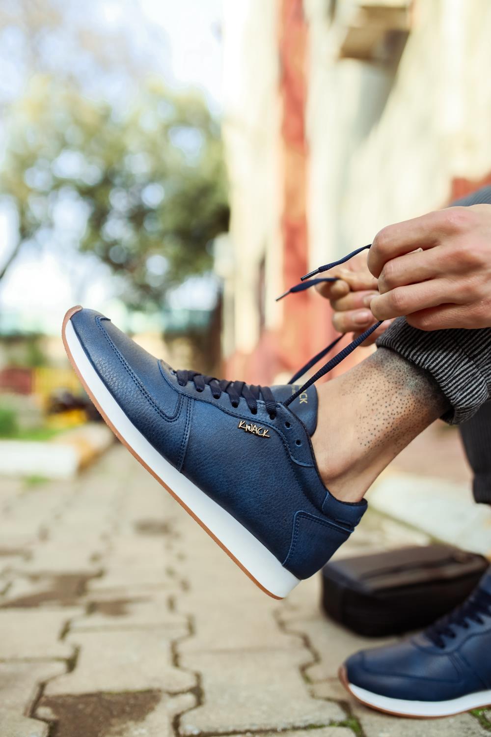 Men's Daily Sneaker Shoes 002 Navy - STREETMODE™