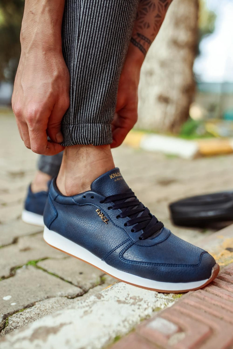 Men's Daily Sneaker Shoes 002 Navy - STREETMODE™