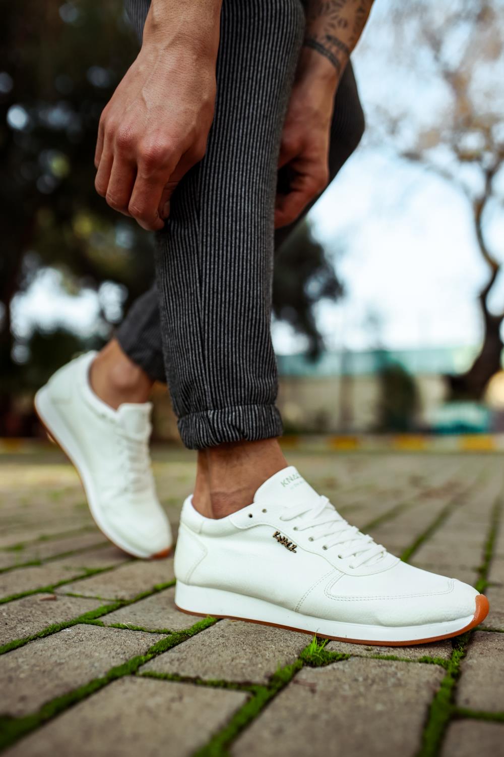 Men's Daily Sneaker Shoes 002 White - STREETMODE™