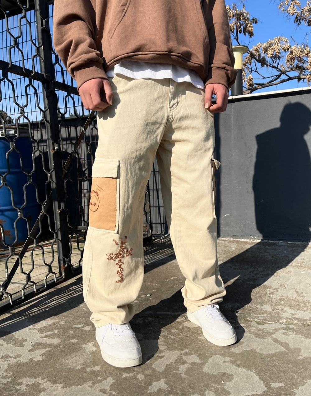 Men's Jack Cactus Premium Designer Baggy Cargo Pants - STREETMODE™