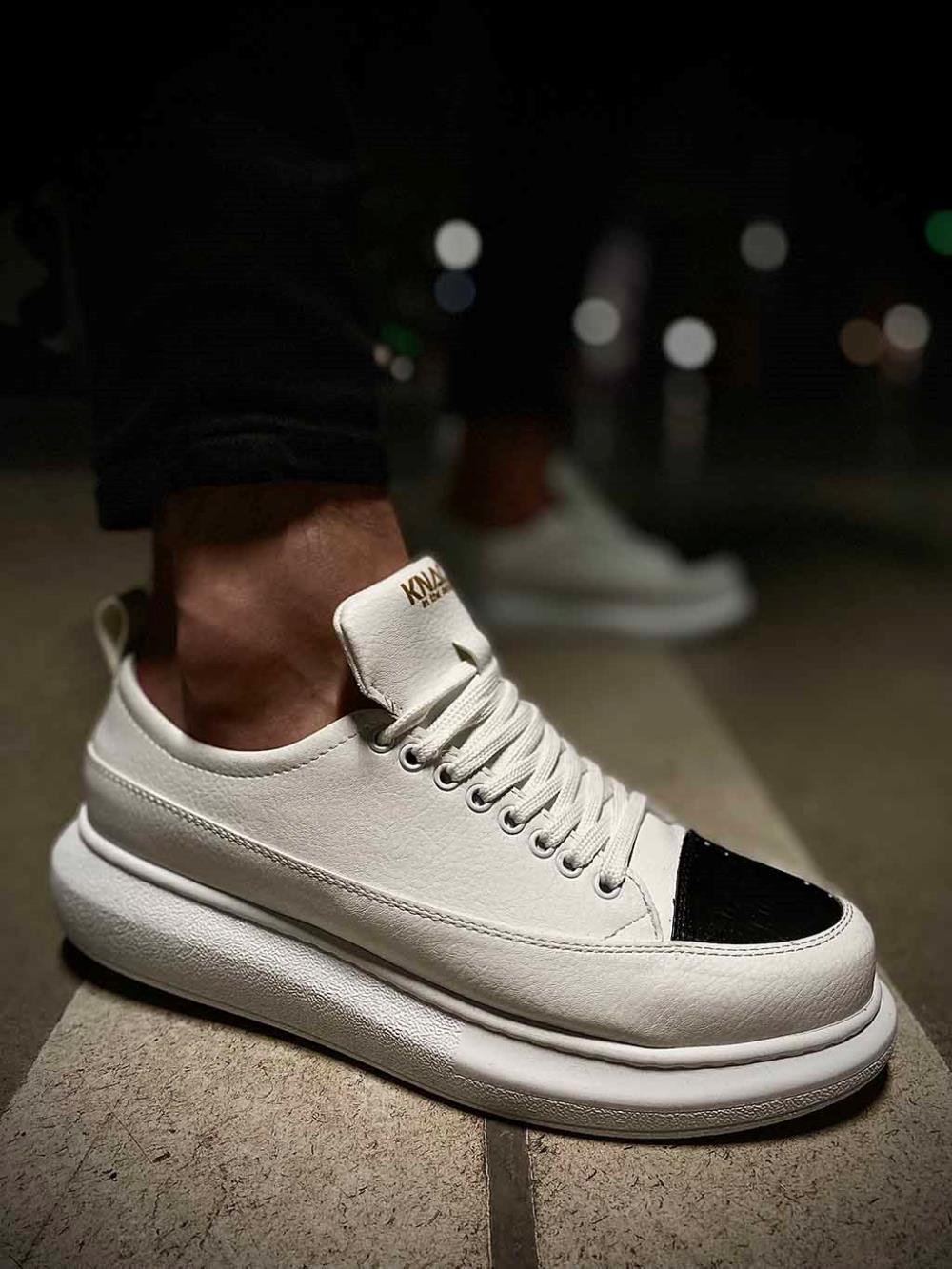 Men's Knack Sneakers Shoes 813 White - STREETMODE™
