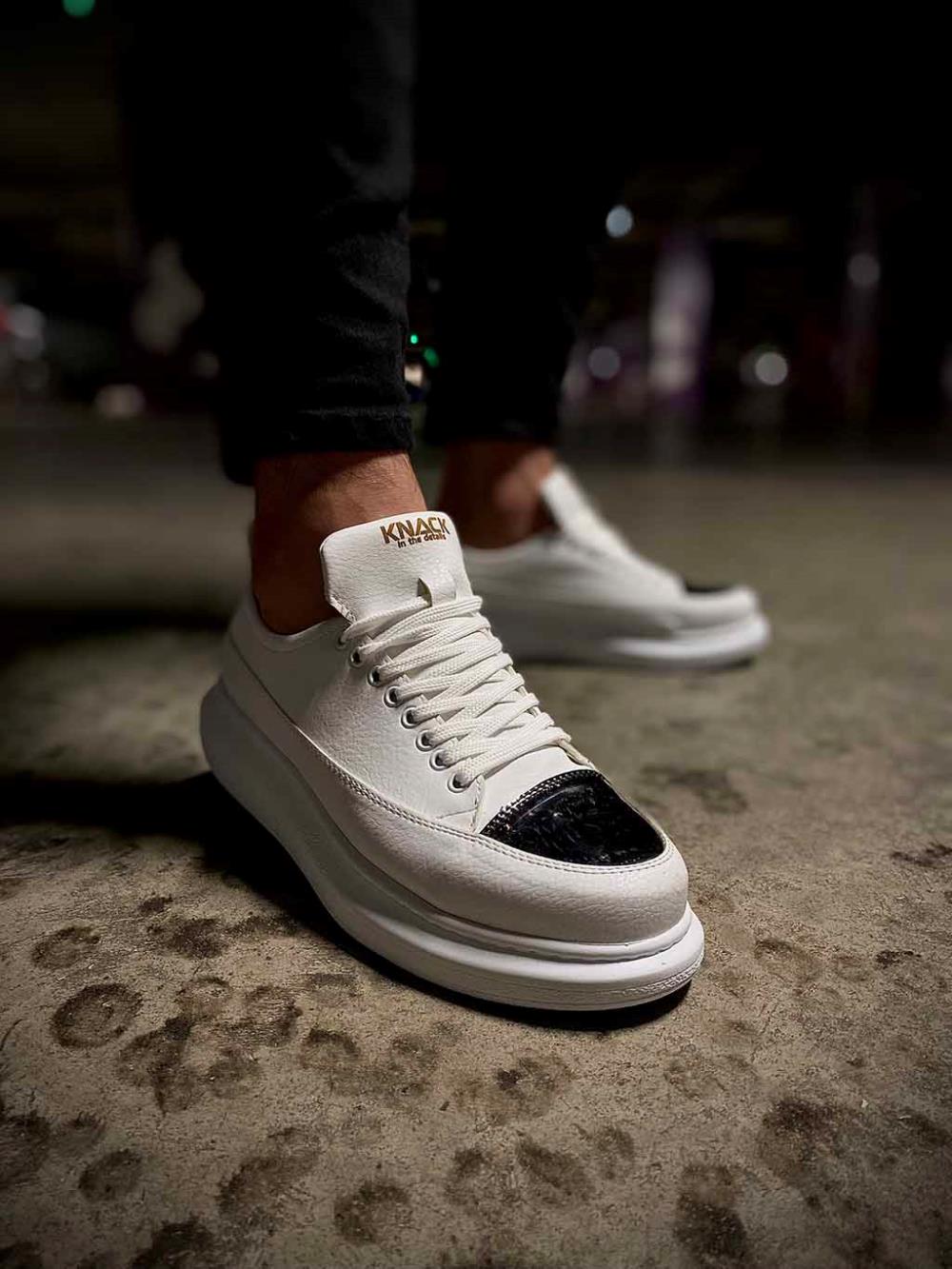 Men's Knack Sneakers Shoes 813 White - STREETMODE™