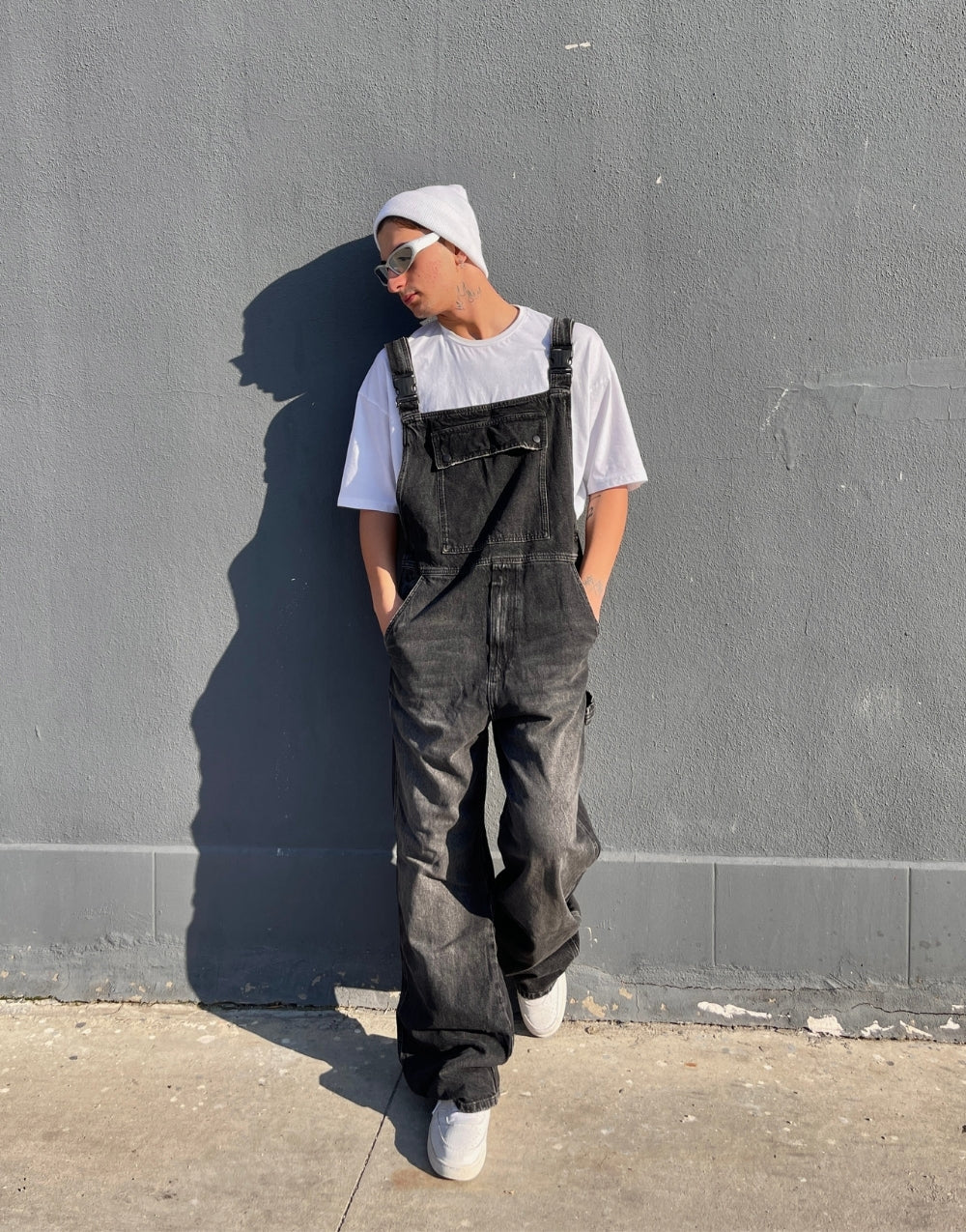 Men's Premium Baggy Fit Denim Overalls Jumpsuit - STREETMODE™