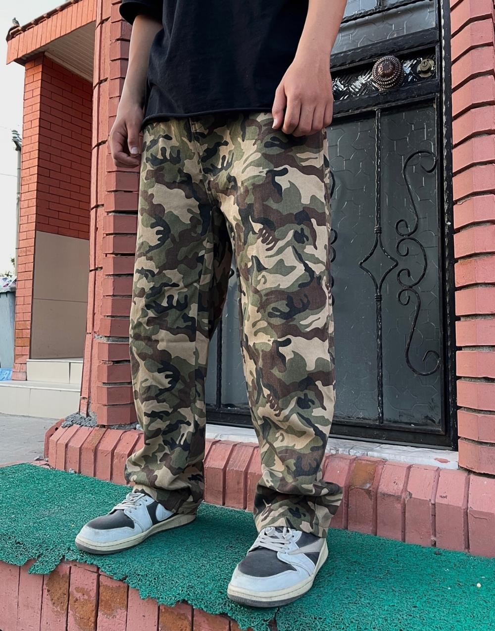 Men's Premium Camouflage Darted Baggy Cargo Pants - STREETMODE™