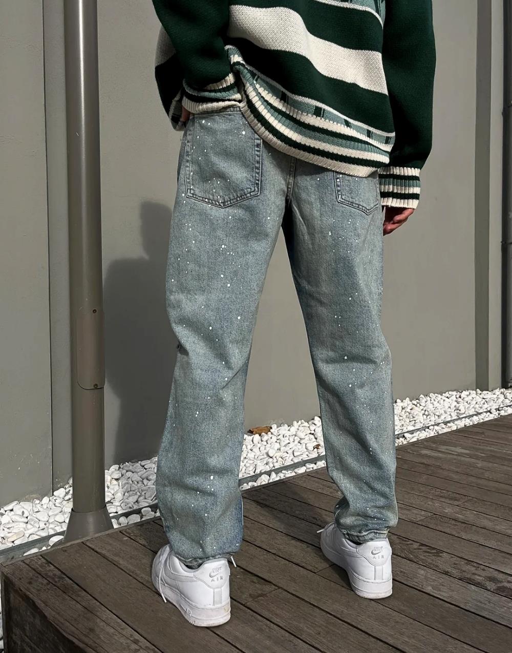 Men's Premium Distressed Baggy Mom Jeans - STREETMODE™