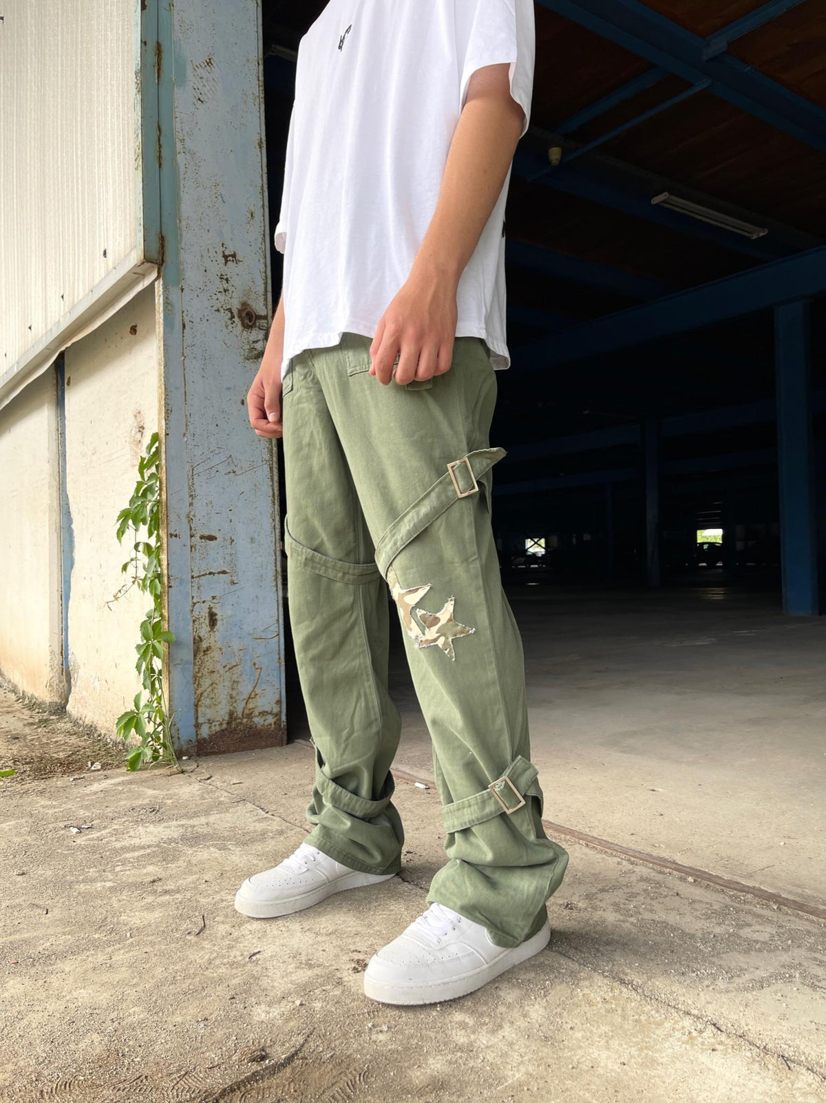 Men's Premium Double Beltly Starry Baggy Trousers - STREETMODE™