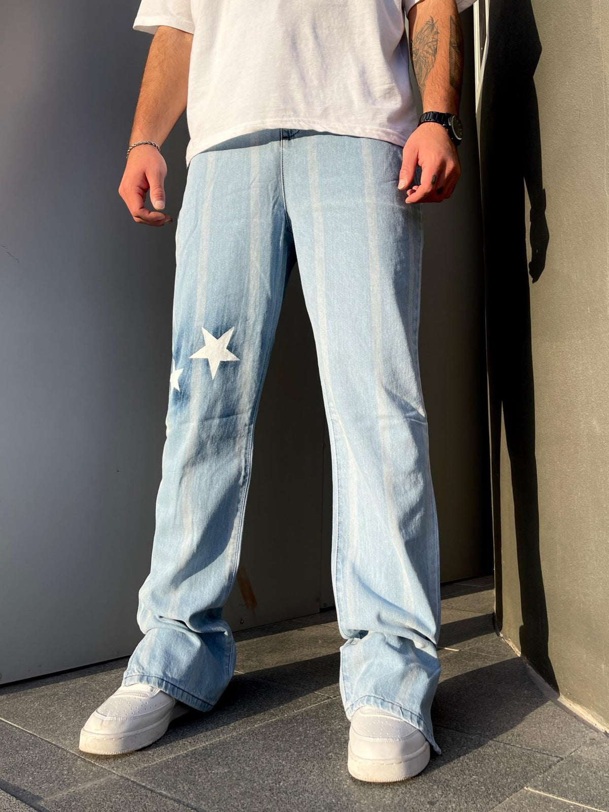 Men's Premium Starry Baggy Jeans - STREETMODE™