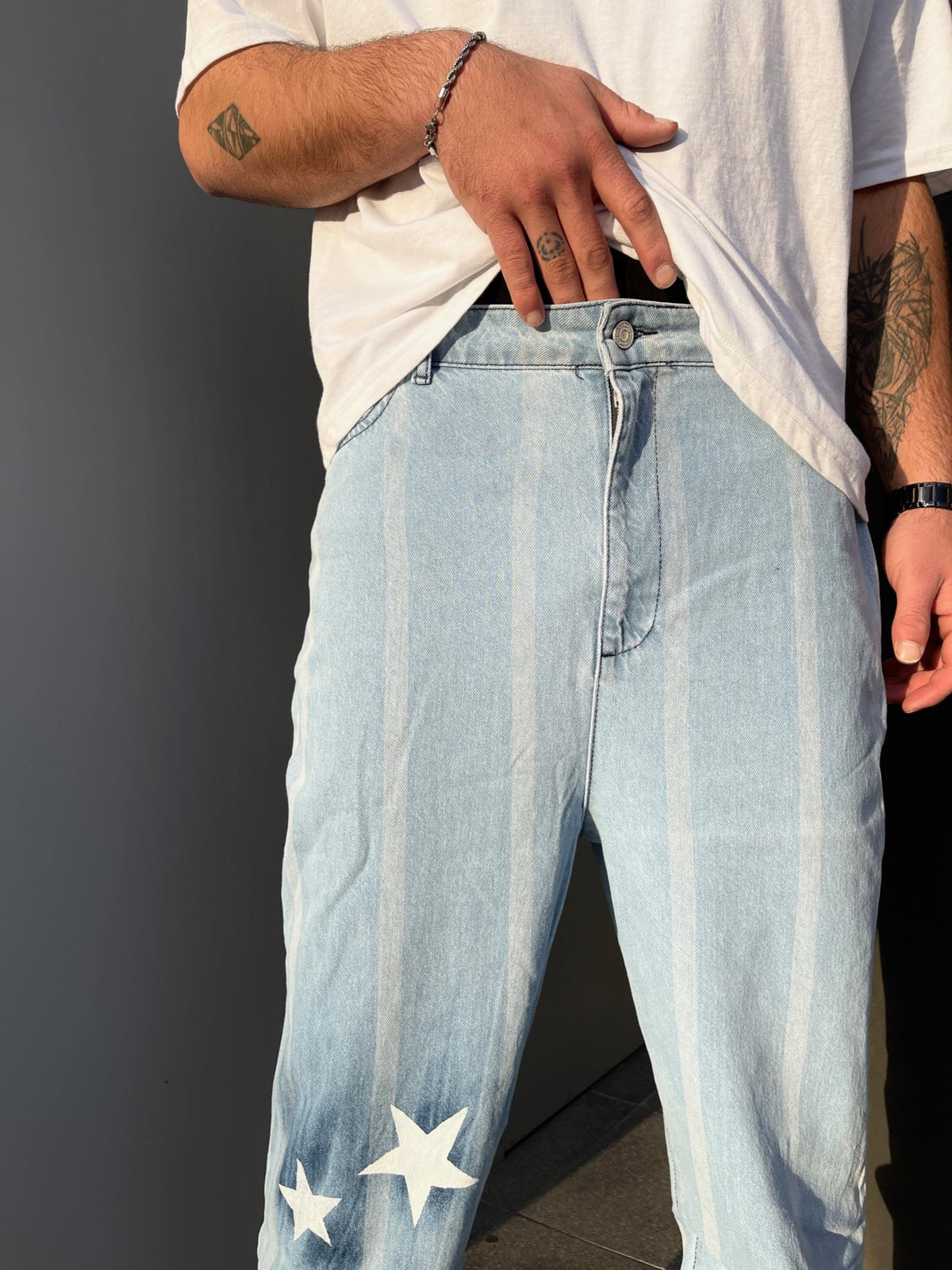 Men's Premium Starry Baggy Jeans - STREETMODE™