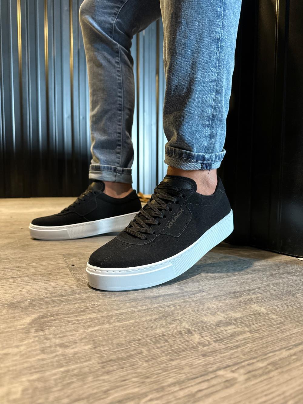 Men's Sneaker Casual Shoes 060 Black Suede - STREETMODE™