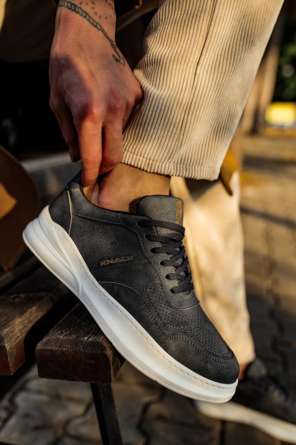 Men's Sneaker Casual Shoes 707 Gray - STREETMODE™ DE