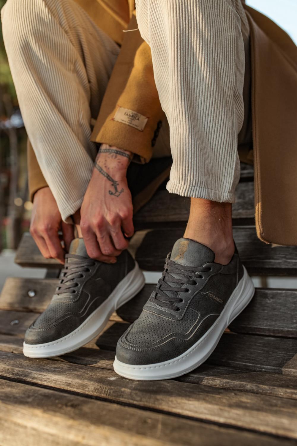 Men's Sneaker Casual Shoes 707 Gray - STREETMODE™ DE