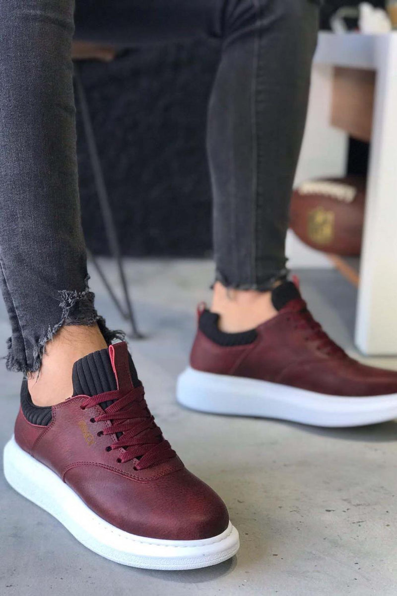 Men's Sneaker Claret Red Casual Sneaker Sports Shoes - STREETMODE™