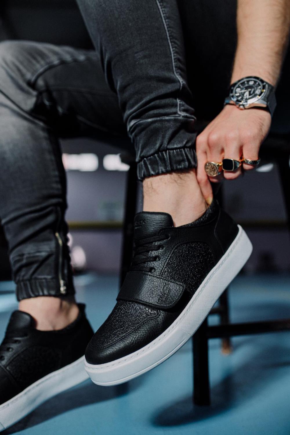 Men's Sneaker Daliy Sneaker Shoes 999 Black - STREETMODE™