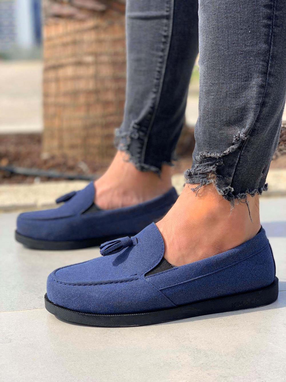 Men's Sneaker Men's Navy Blue Casual Loafer Sneaker Shoes - STREETMODE™