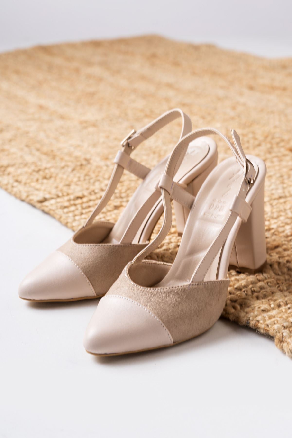 Molpo Cream Skin - Suede High Heeled Women's Shoes - STREETMODE™