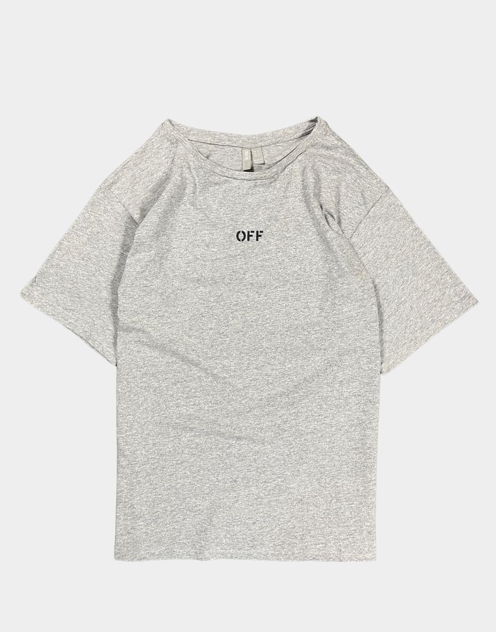 Off Basic Regular Men's T-Shirt Gray - STREETMODE™