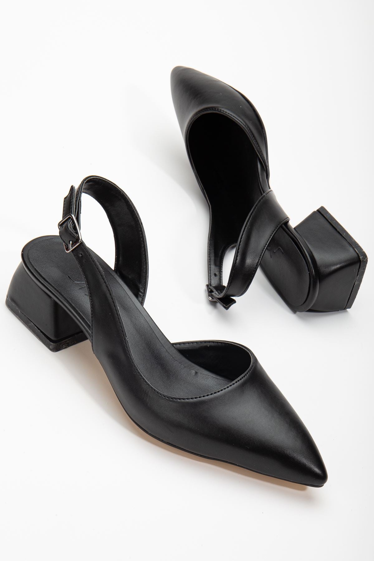 Ossie Black Skin Women's Heeled Shoes - STREETMODE™