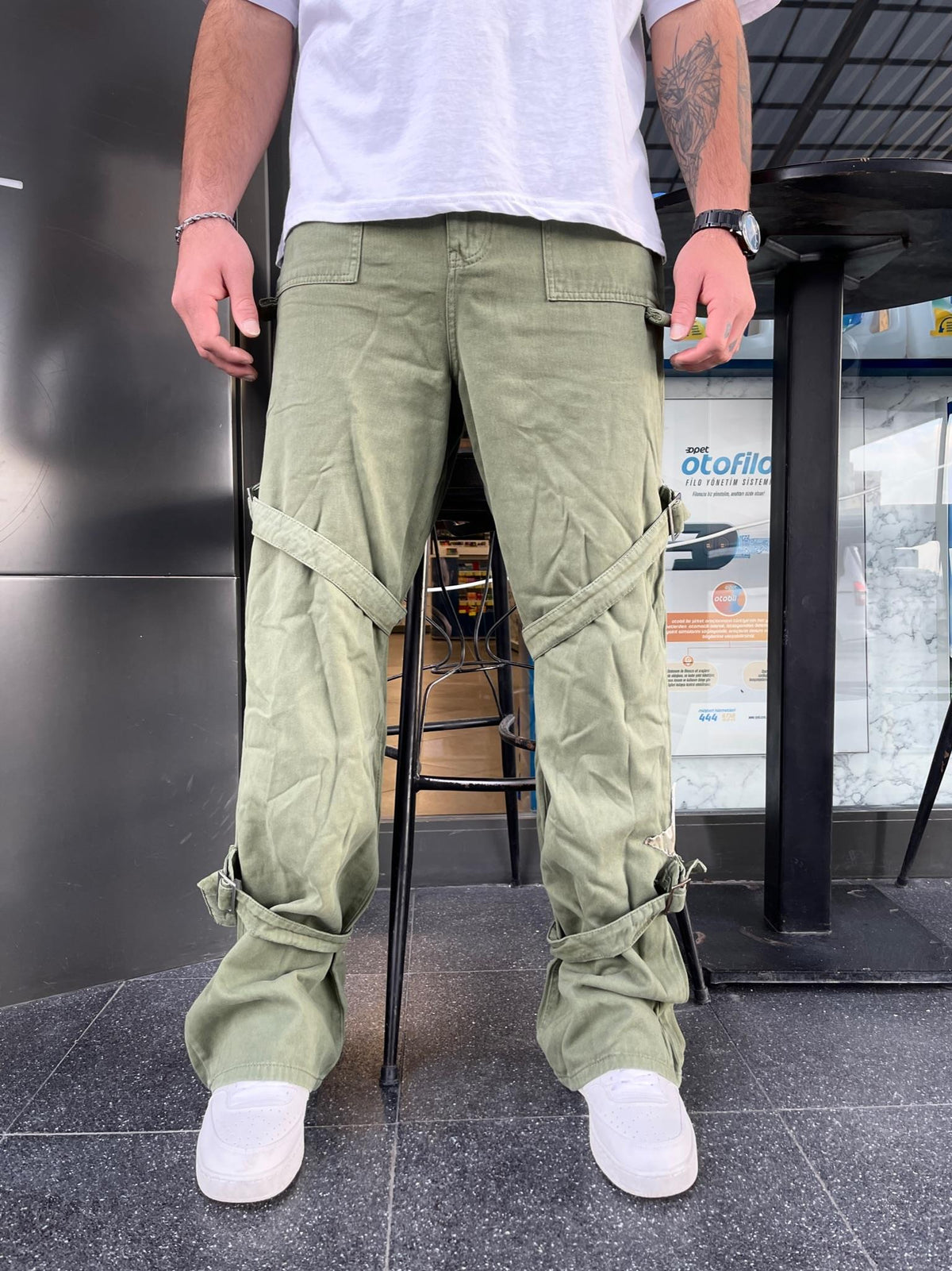Premium Banded Galaxy Patch Men's Baggy Trousers - STREETMODE™