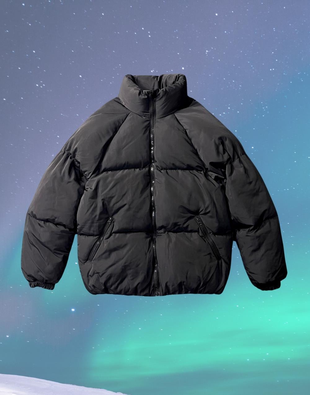 Premium Puffer Men's Coat Black - STREETMODE™