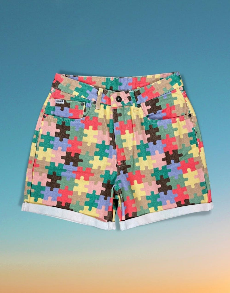 Premium Tetris Colors Women's Shorts - STREETMODE™