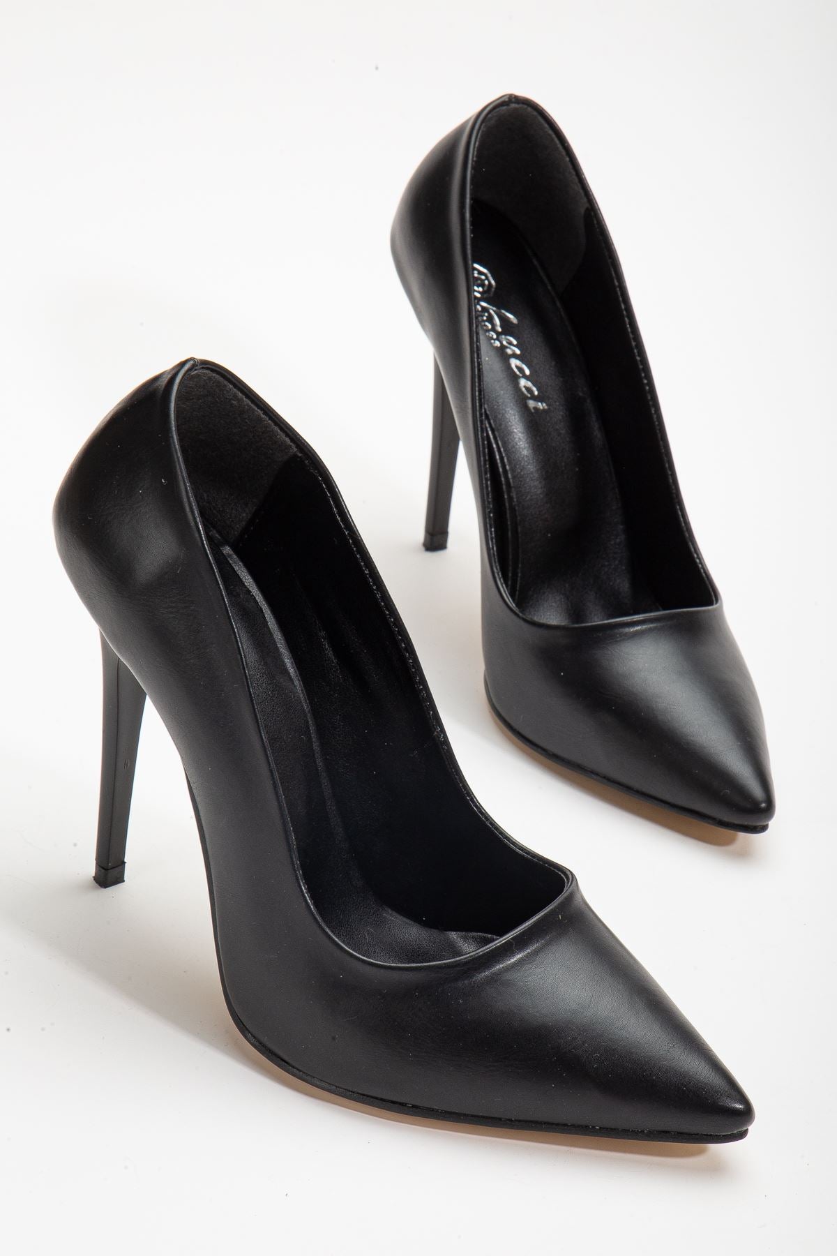 River Black Skin Thin Heeled Women's Evening Dress Shoes - STREETMODE™