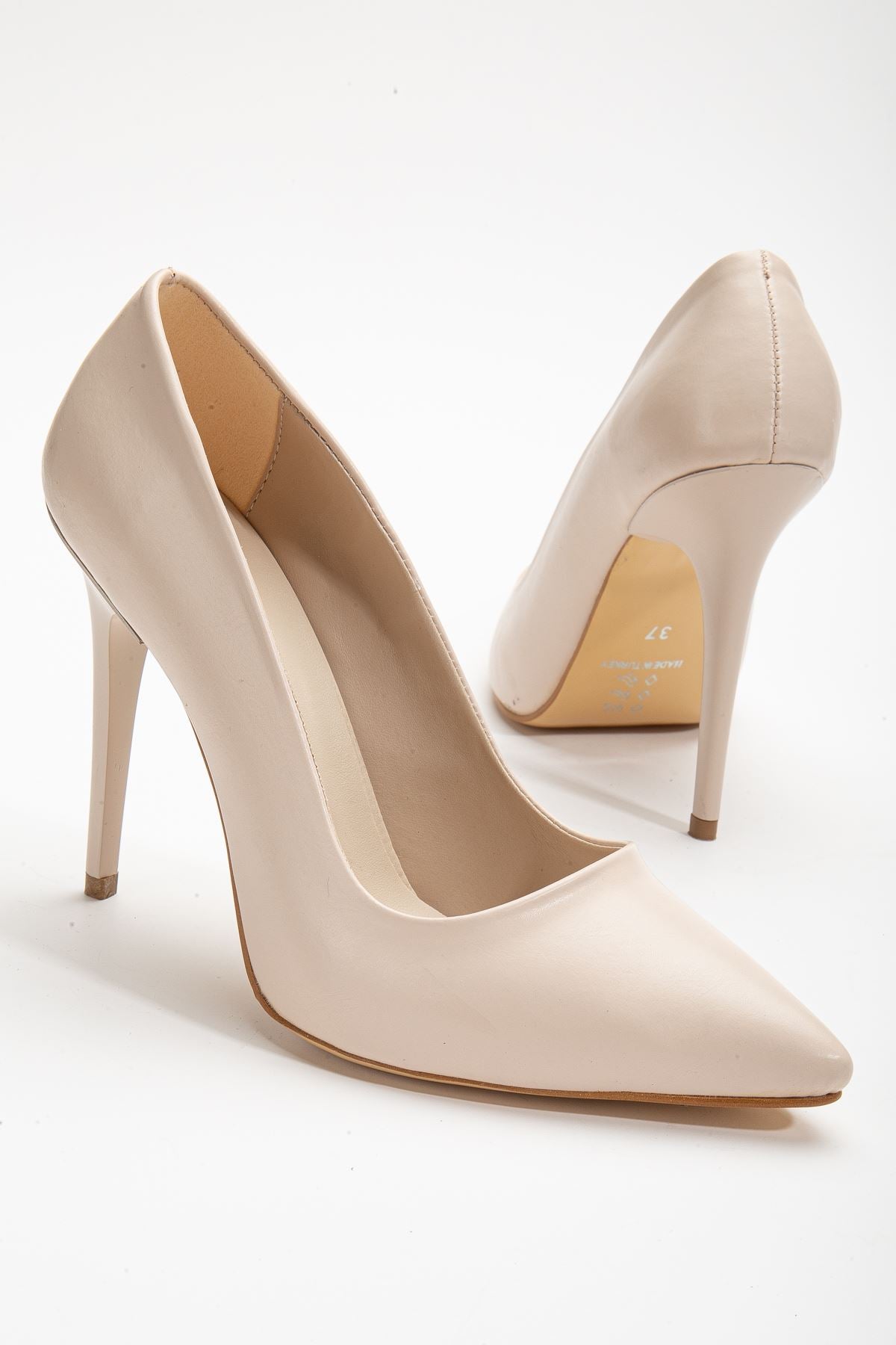 River Cream Skin Thin Heeled Women's Evening Dress Shoes - STREETMODE™
