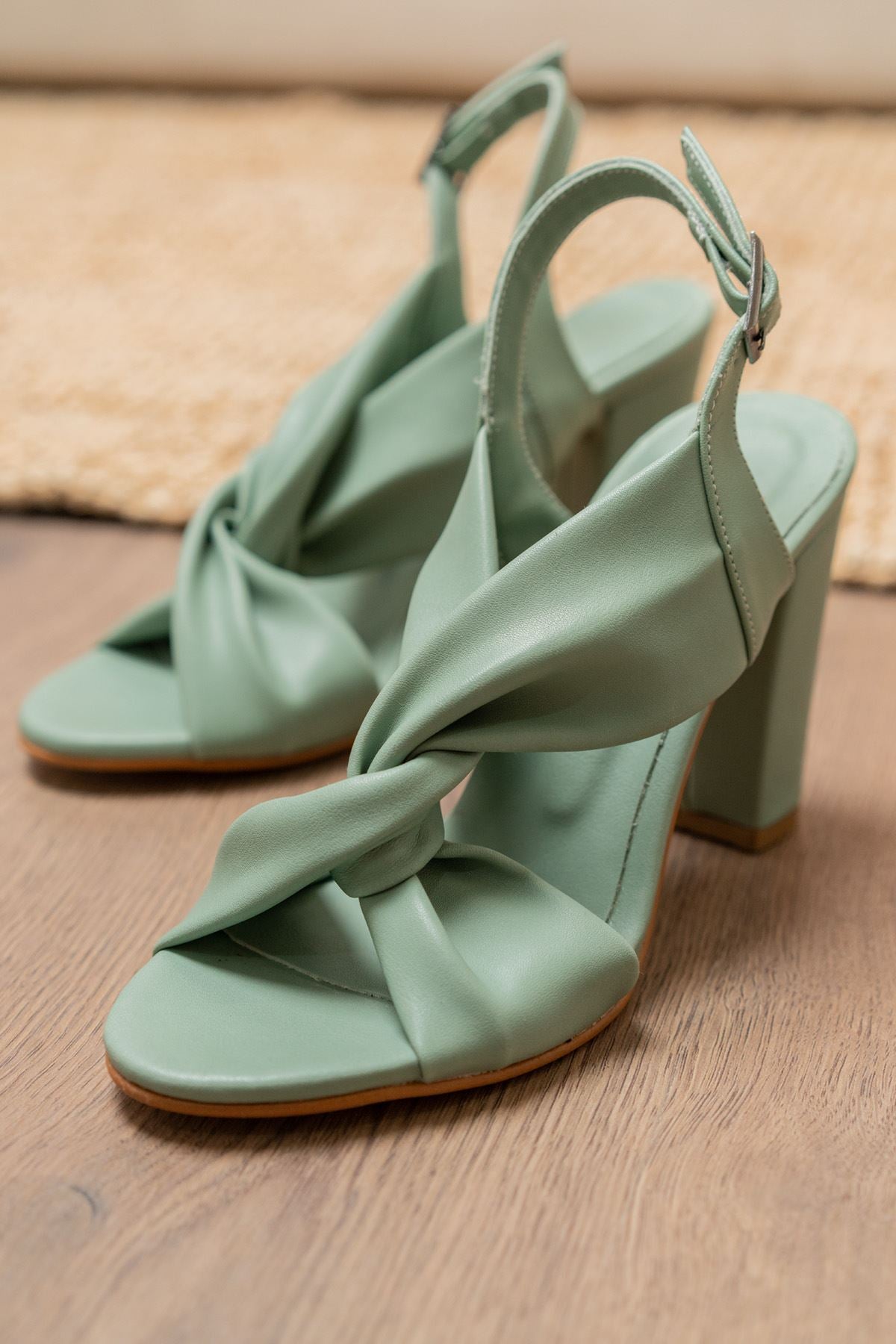 Serafima Green Skin High Heels Women's Shoes - STREETMODE™