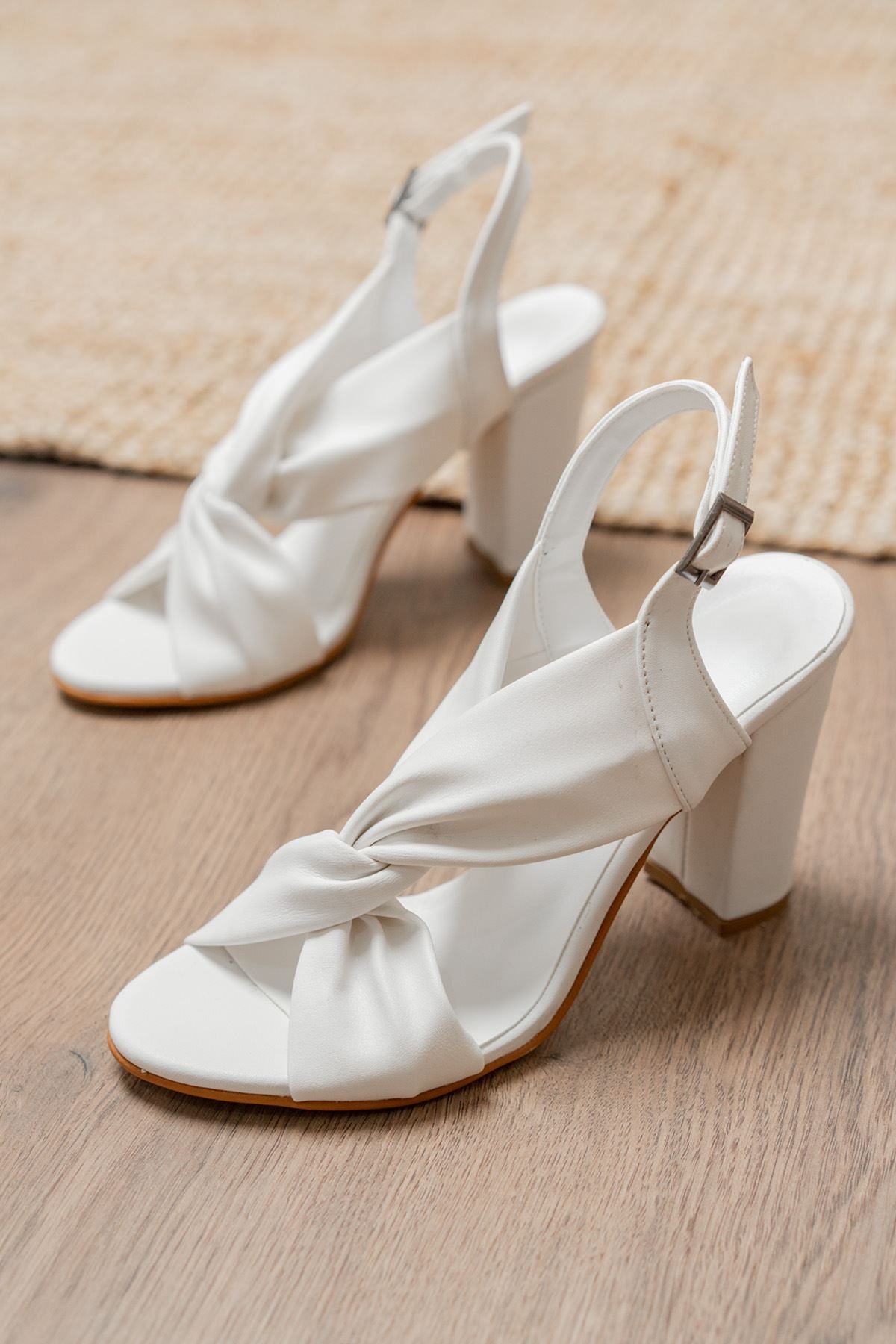Serafima White Skin High Heels Women's Shoes - STREETMODE™