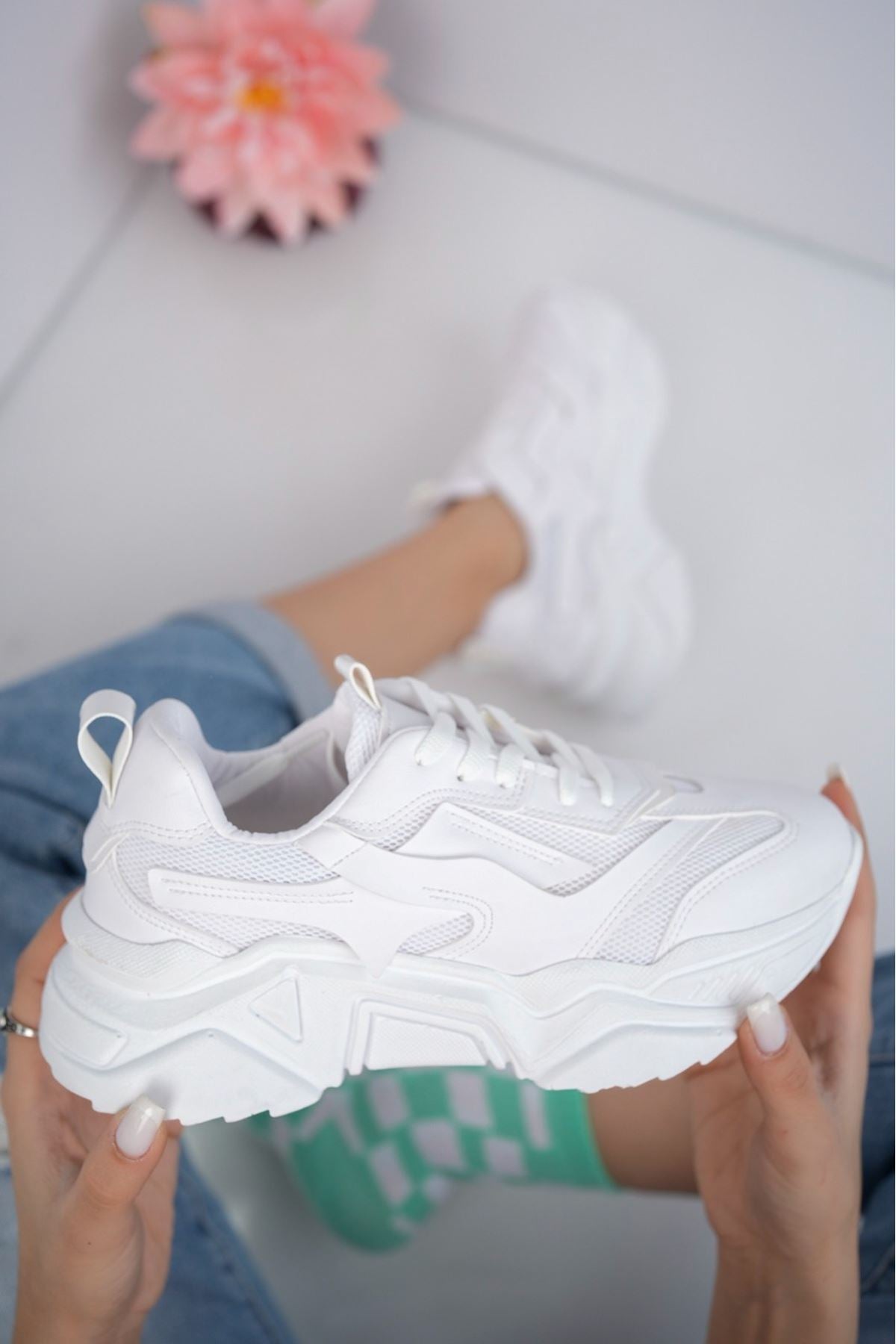 Seyran White Women's Sneaker Sport Shoes - STREETMODE™