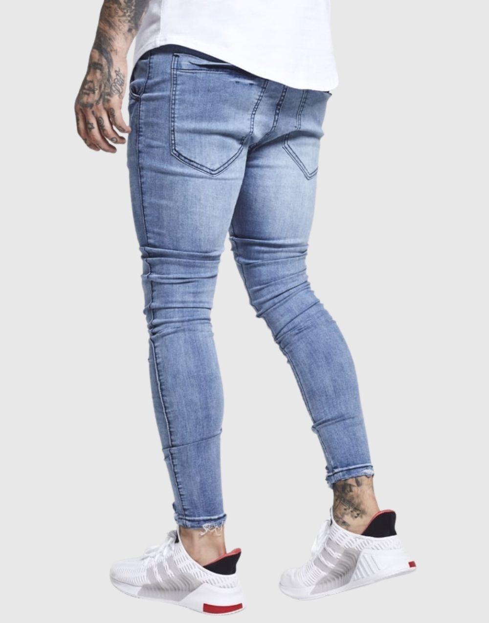 SikSilk Distressed Washed Denims Men's Jeans - STREETMODE™