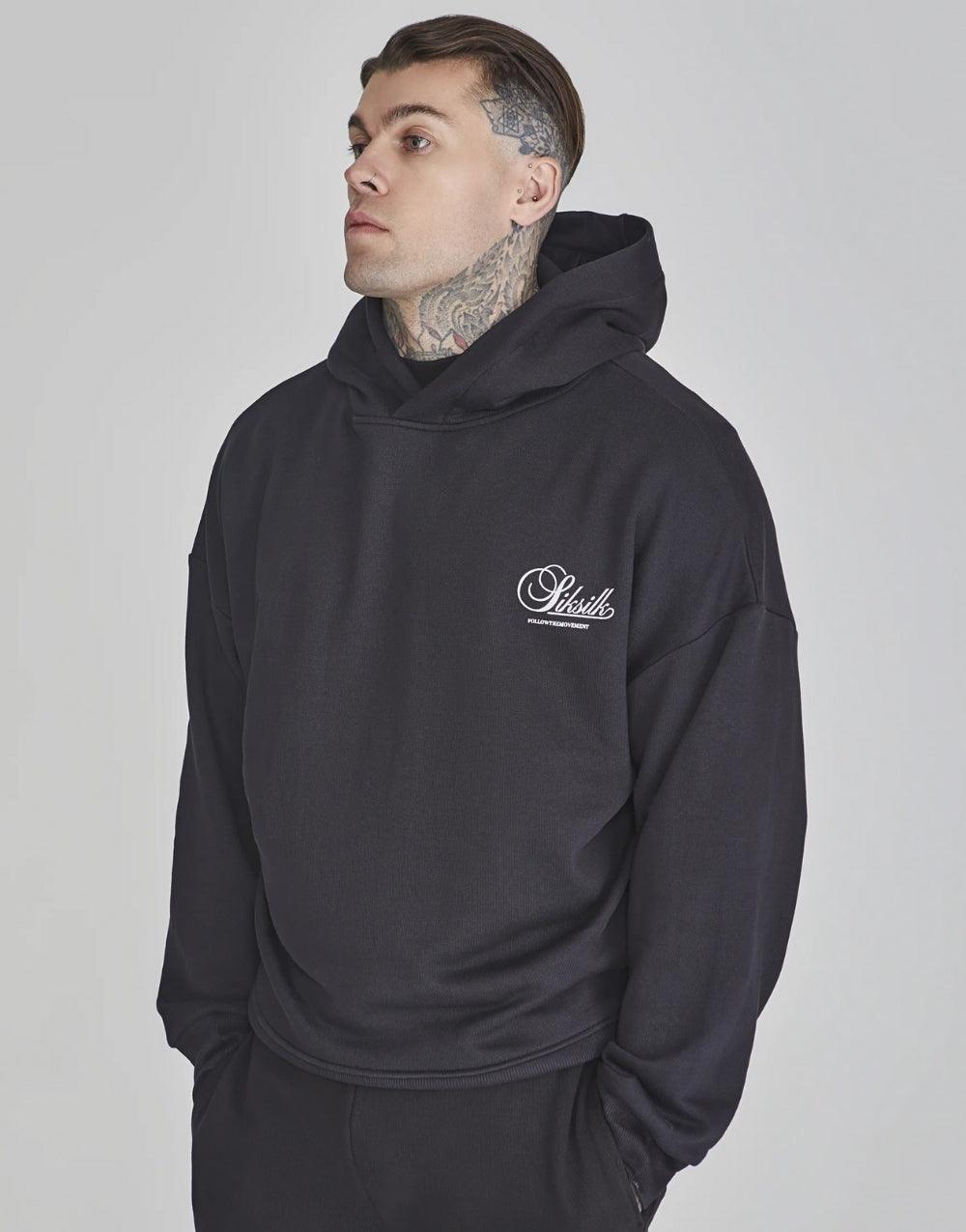 SikSilk Graphic Hoodie Smoked Men's Sweatshirt - STREETMODE™