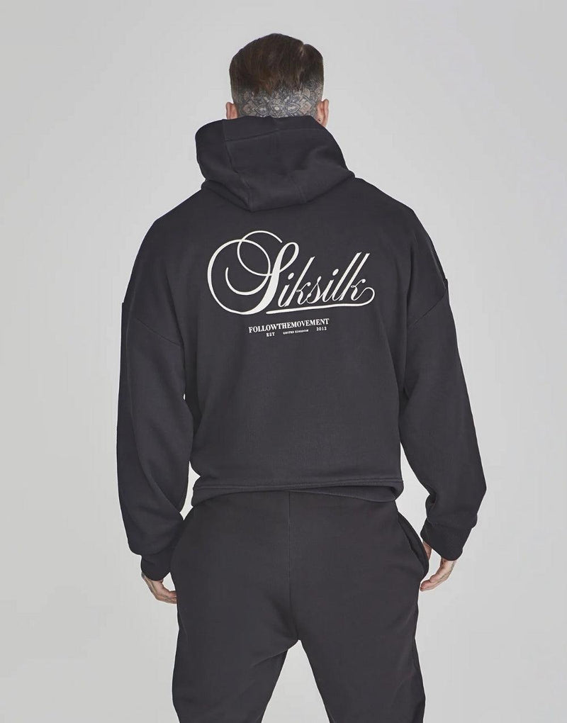 SikSilk Graphic Hoodie Smoked Men's Sweatshirt - STREETMODE™