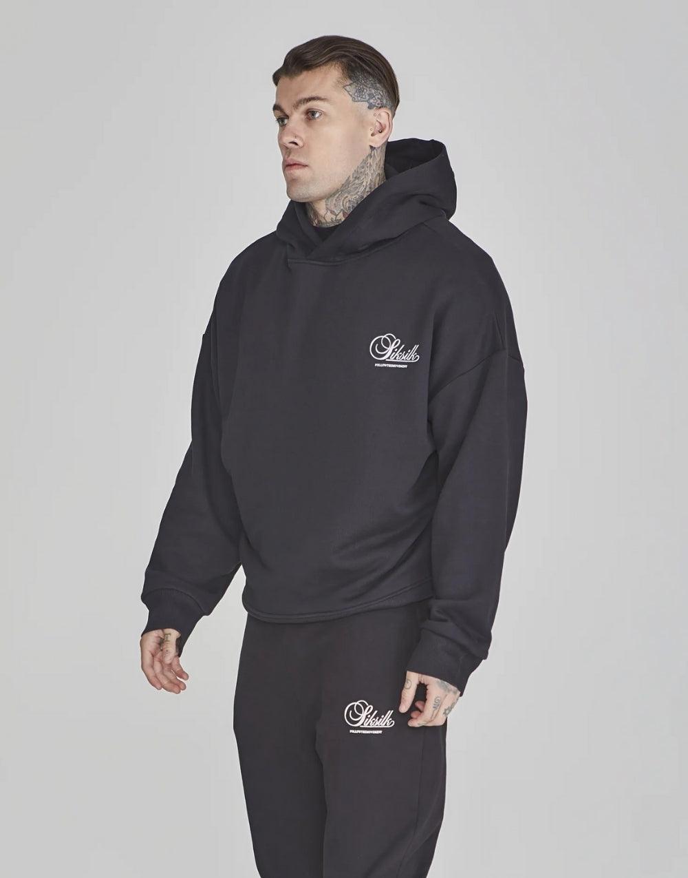 SikSilk Graphic Hoodie Smoked Men's Sweatshirt - STREETMODE™