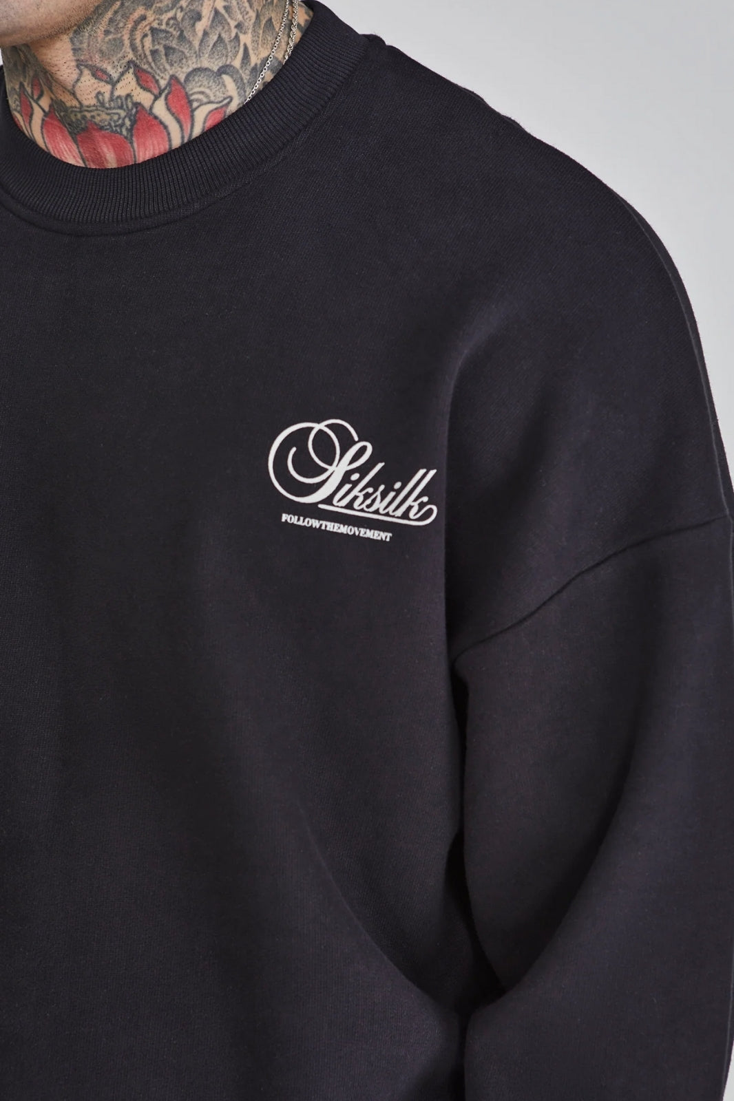 SikSilk Graphic Men's Oversize Sweater - STREETMODE™