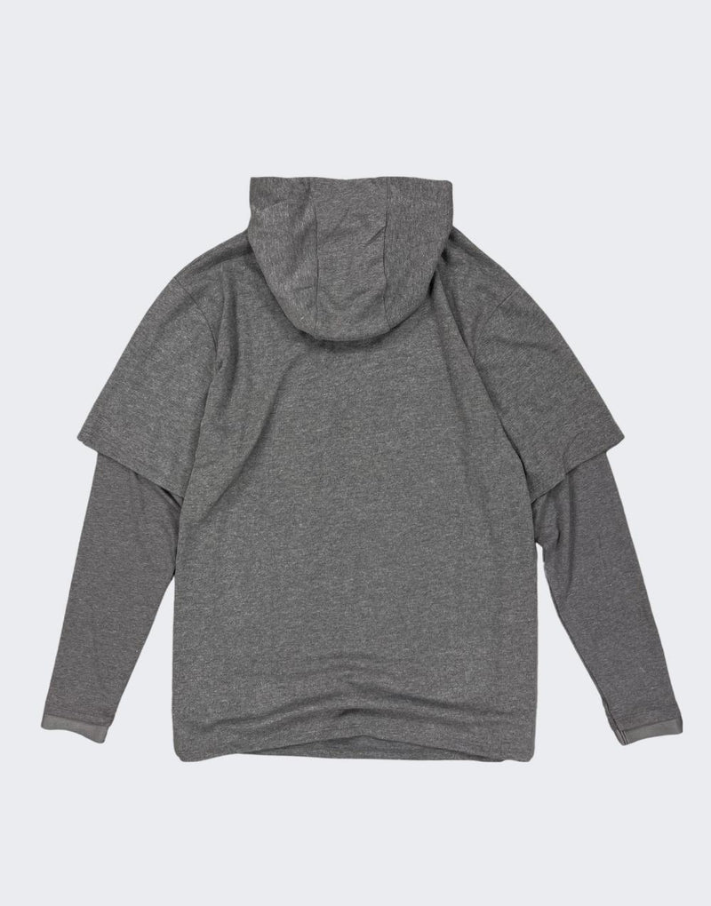 SikSilk Men's Undergarment Sleeve Snap-On Hoodie dark Gray - STREETMODE™