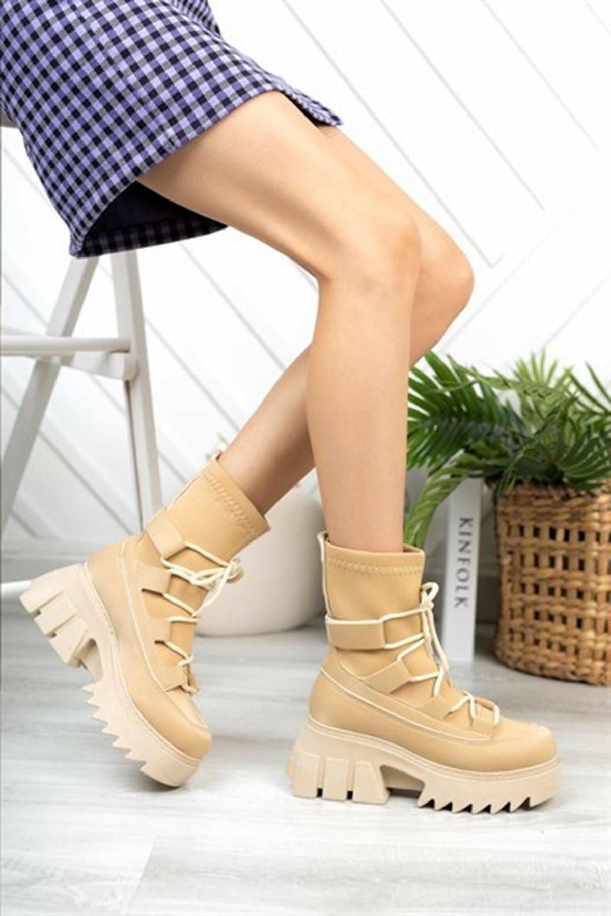 Snowdrop Leather Mink Women's Boots - STREETMODE™ DE