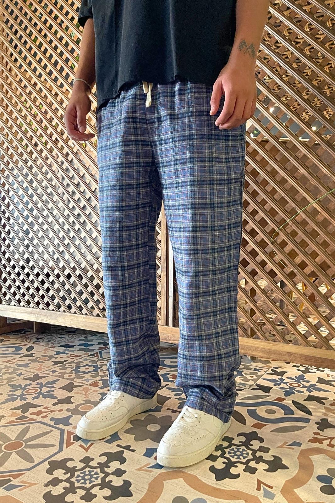 Square Striped Pajama Sweatpants - STREETMODE™