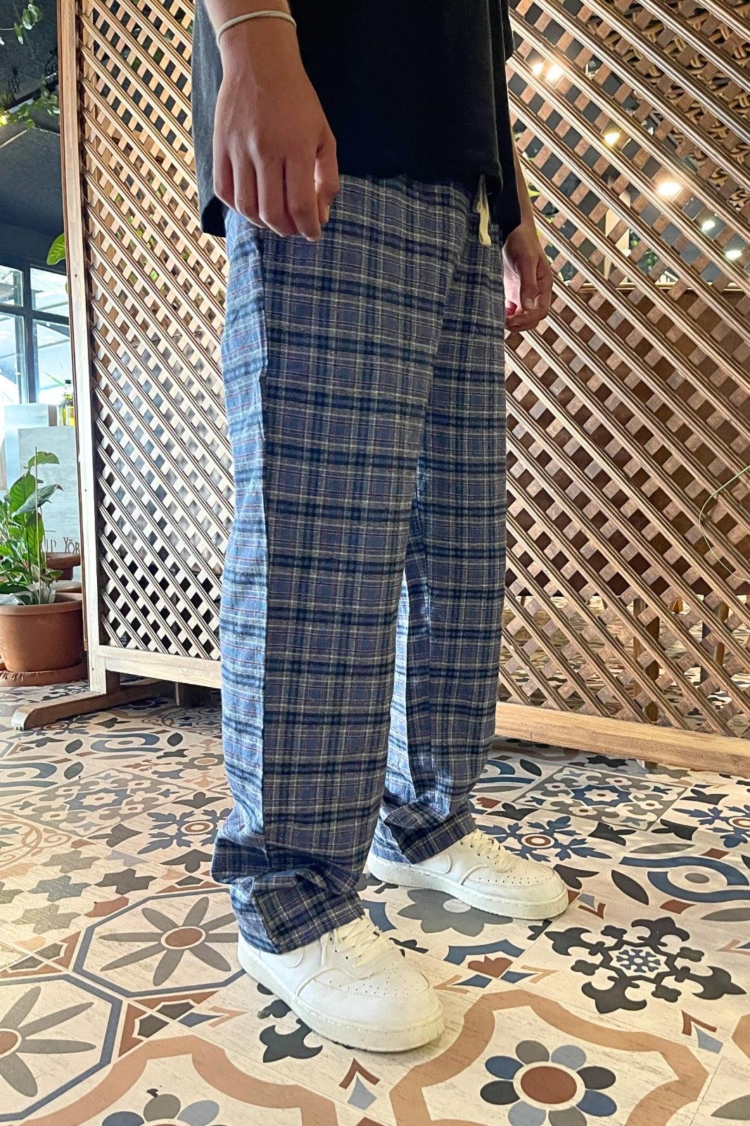 Square Striped Pajama Sweatpants - STREETMODE™