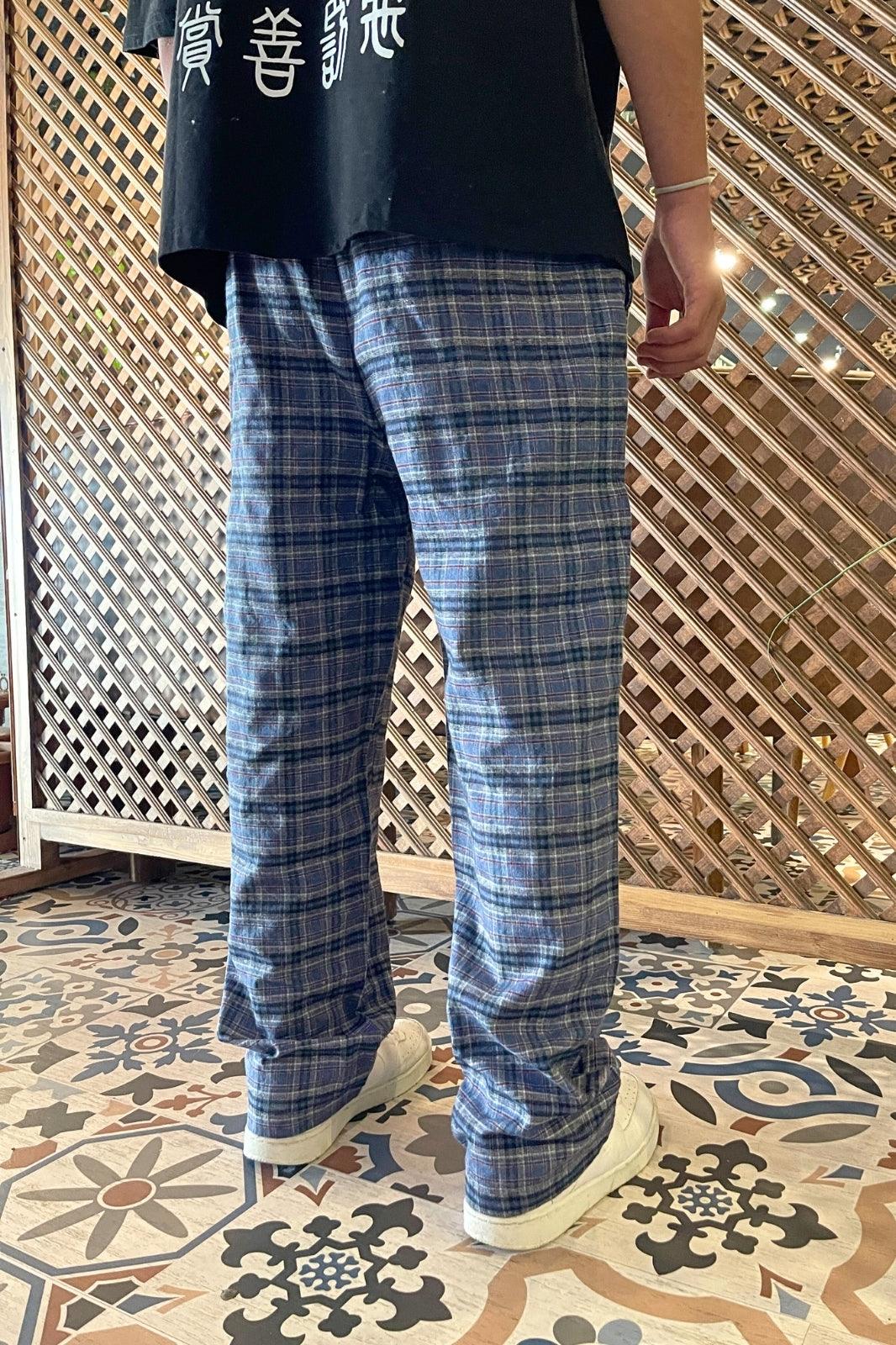 Square Striped Pajama Sweatpants - STREETMODE™