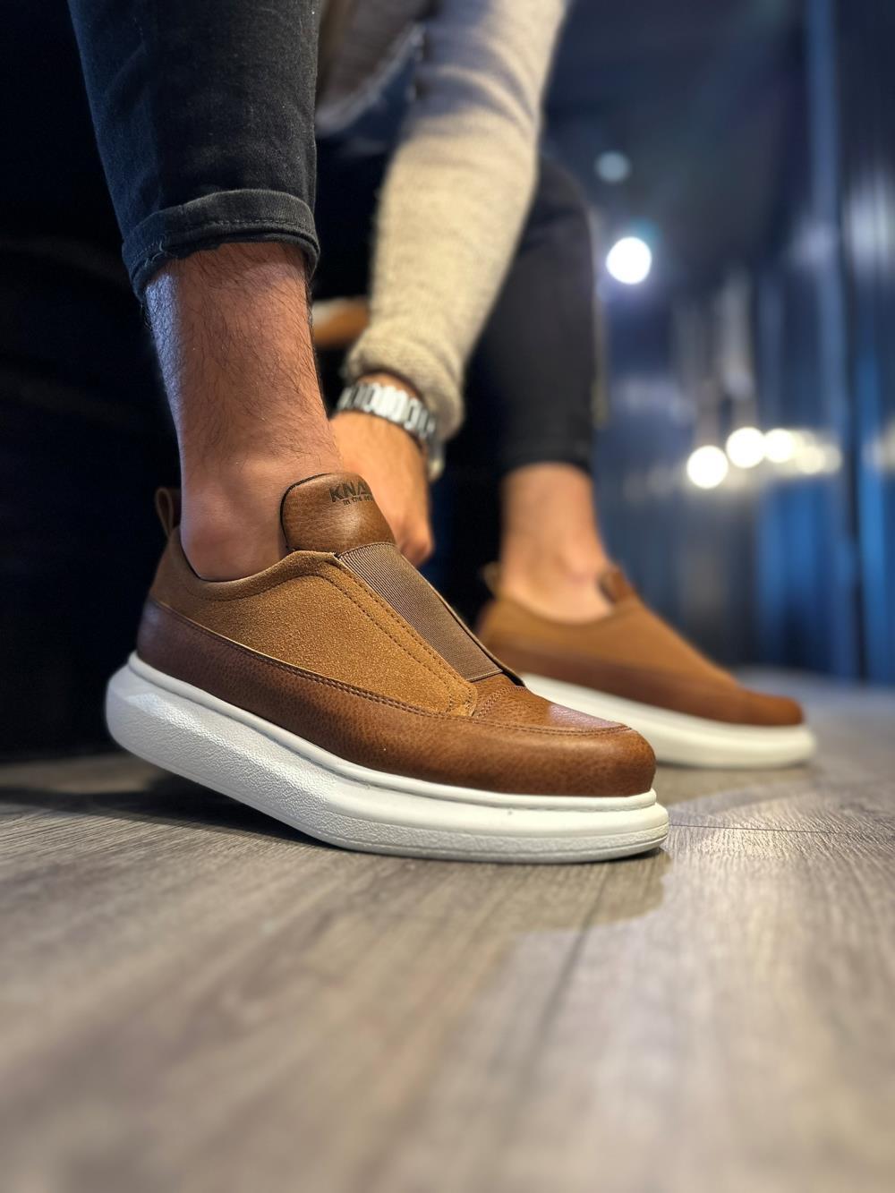 STM Design Sneakers Shoes 911 Tan - STREETMODE™