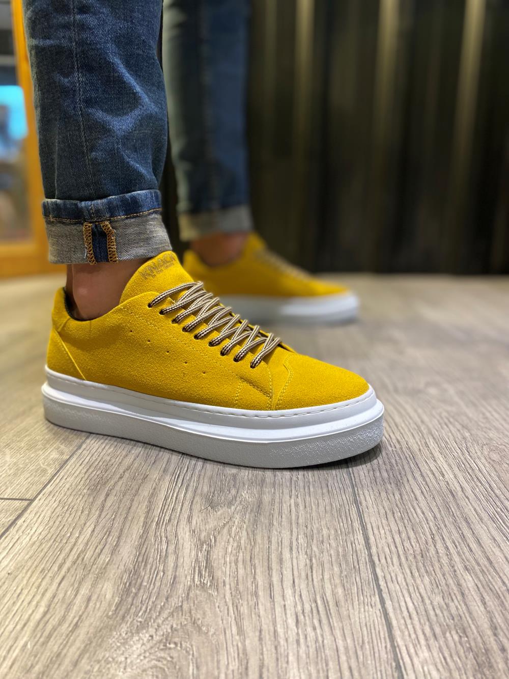 STM Men's Casual Sneakers Shoes 421 Yellow - STREETMODE™